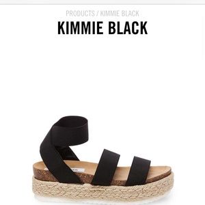 Steve Madden Kimmie Black Sandals
